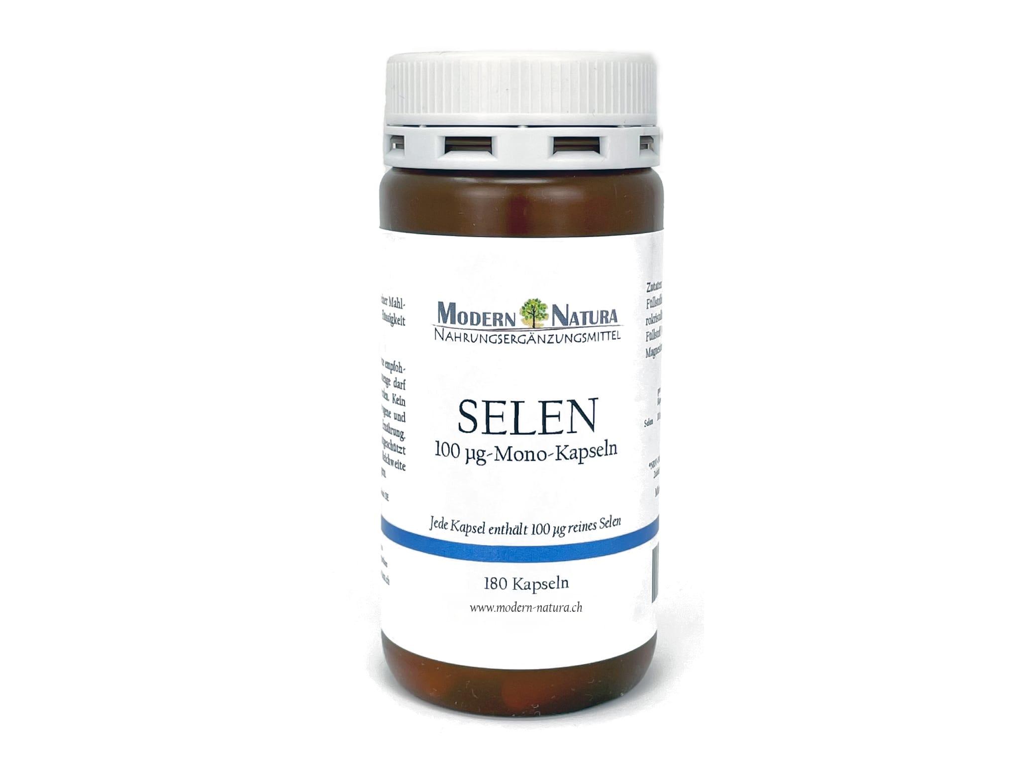 Selen 100μg-Mono-Kapseln - 180 Kapseln - Enthält reines Selen aus Natriumselenit