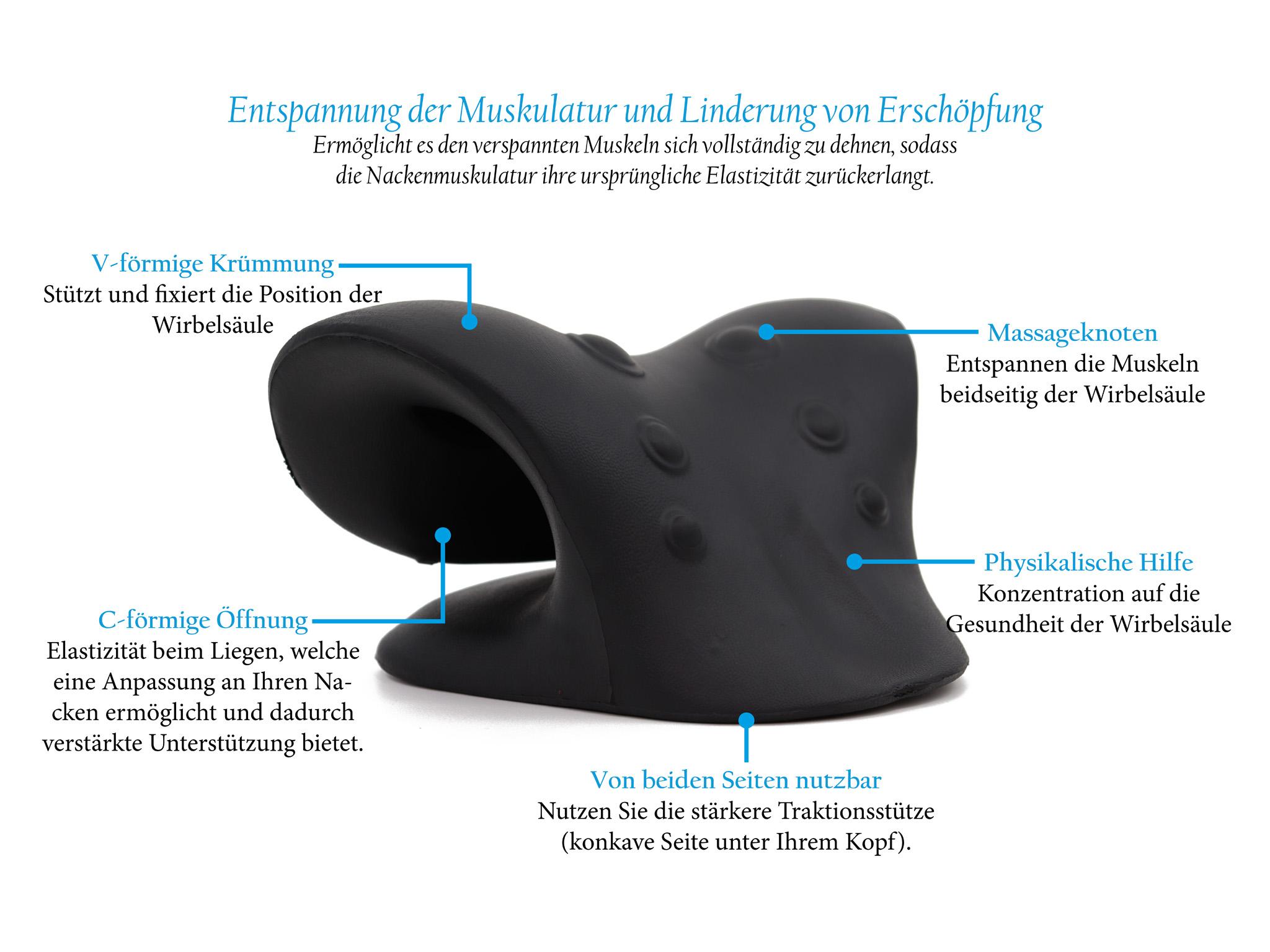 Nackenstrecker - Gegen Nackenschmerzen & Verspannungen - Für eine bessere Körperhaltung - Nacken Stretcher - Nackentrainer