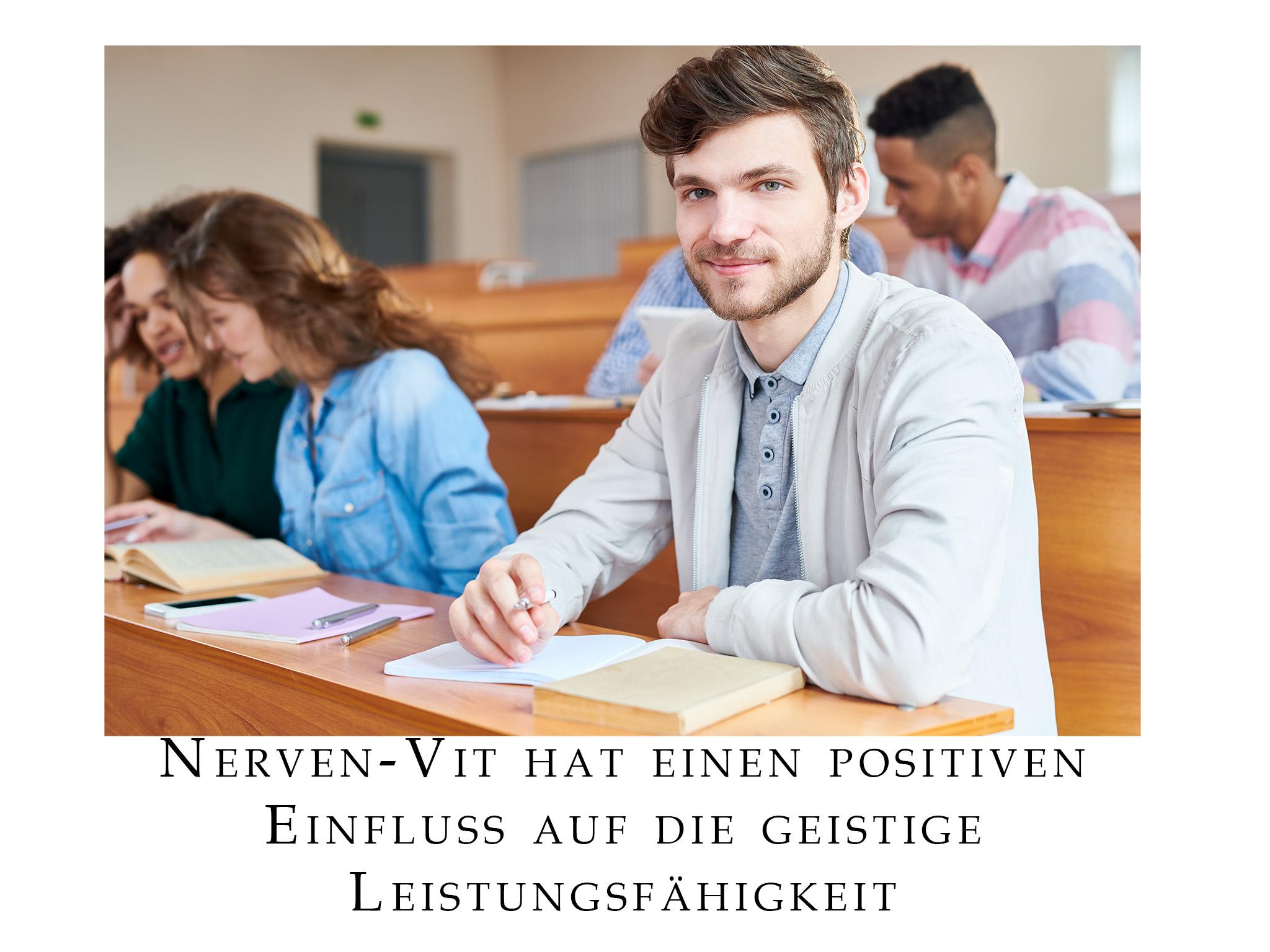 Nerven-Vit hat einen positiven  Einfluss auf die geistige  Leistungsfähigkeit