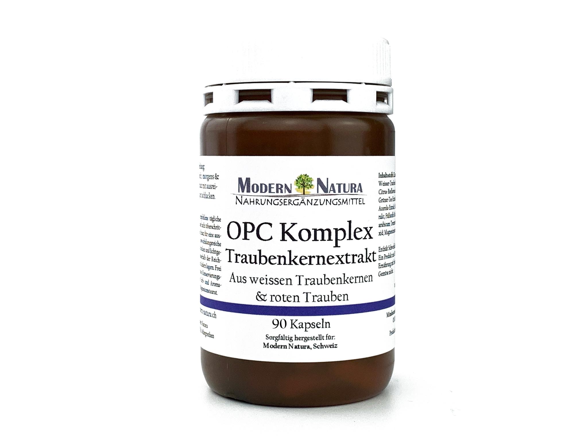 OPC Traubenkernextrakt Komplex Kapseln (90 Stück) - Aus weissen Traubenkernen & roten Trauben
