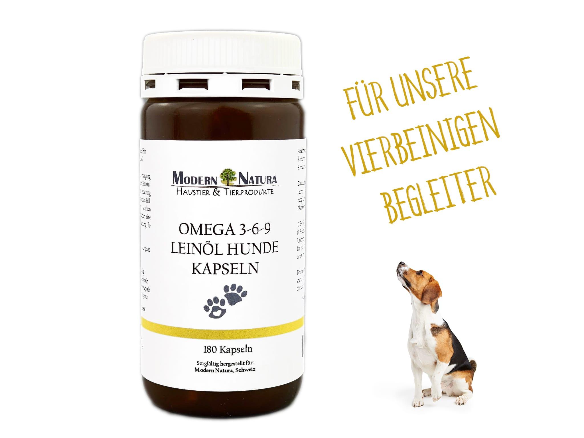 Omega 369 Leinöl Hunde Kapseln 180 Stück ModernNatura.ch