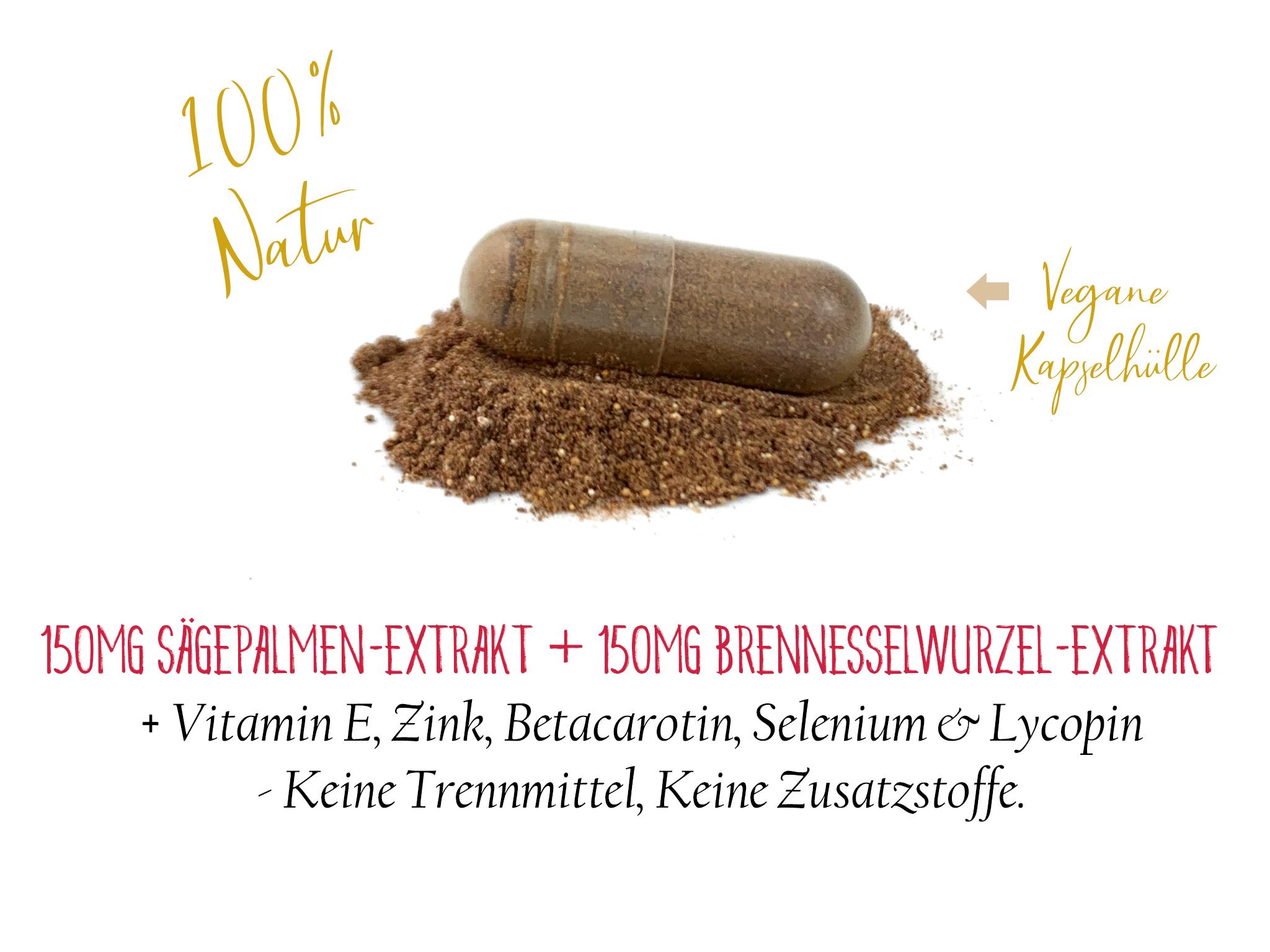 Blue Label: Prostata Pro Active - Die natürliche Unterstützung für Ihre Prostata - 90 Kapseln