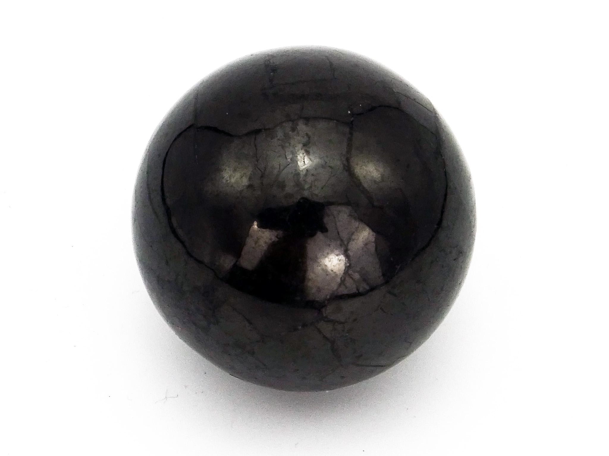 Edle Schungit Kugel 40 mm Schungit / Shungit (Glänzend)