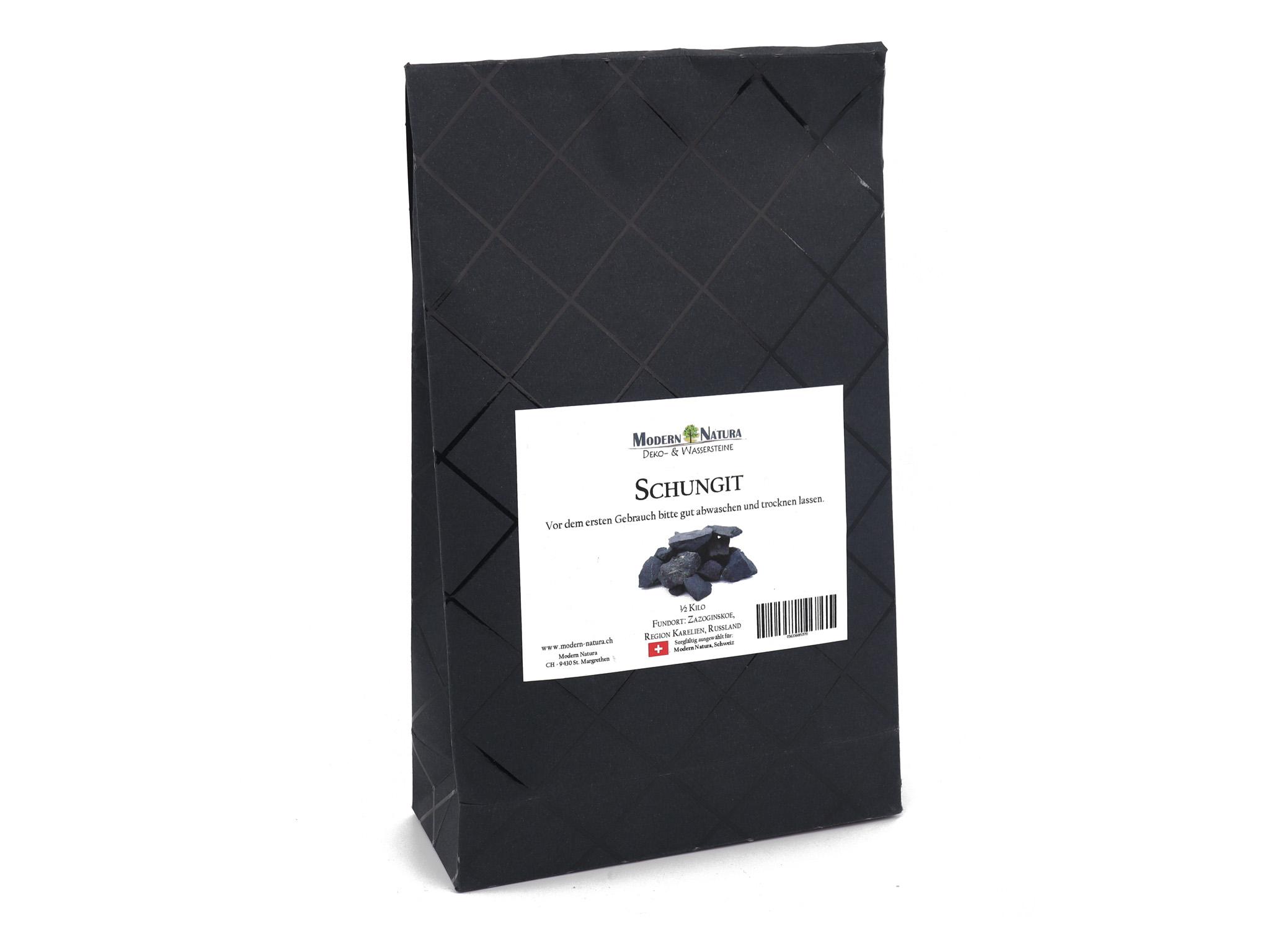Schungit - Shungit Wassersteine / Dekosteine (0,5 kg)