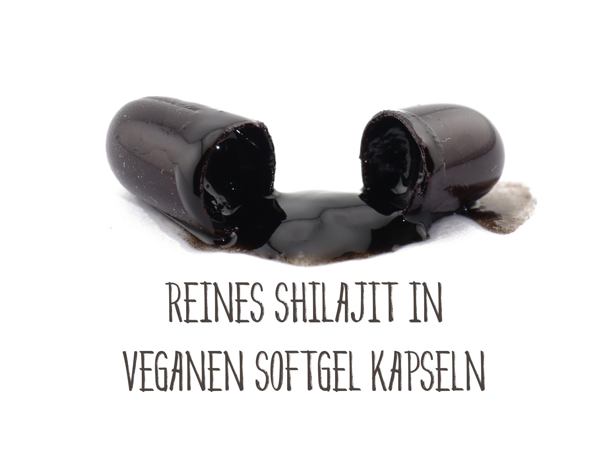 Shilajit Softgel Kapseln - Einzelglas 1x 90 Kapseln - Aus dem Himalaya - Vegan & Glutenfrei