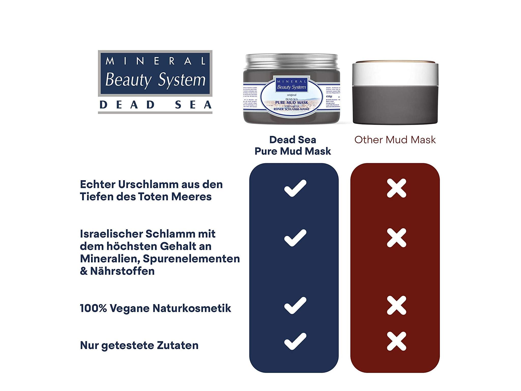 Totes Meer Salz Schlamm Maske - 450 Gramm - Reiner Schlamm aus dem Toten Meer