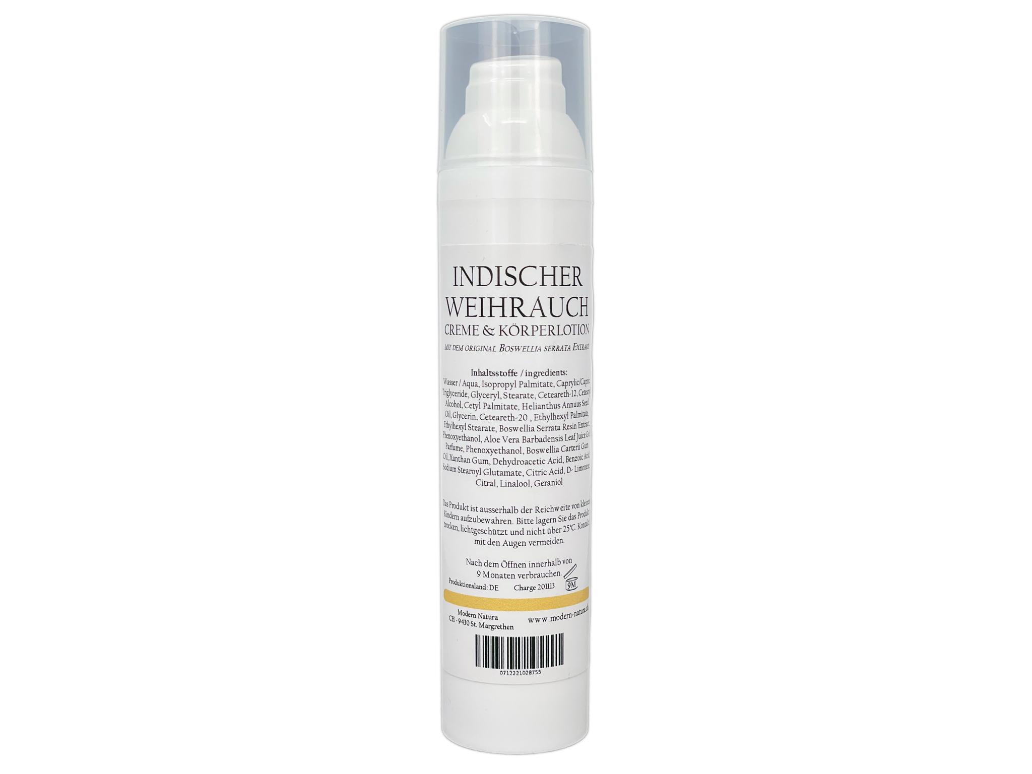 Indischer Weihrauch Creme & Körperlotion