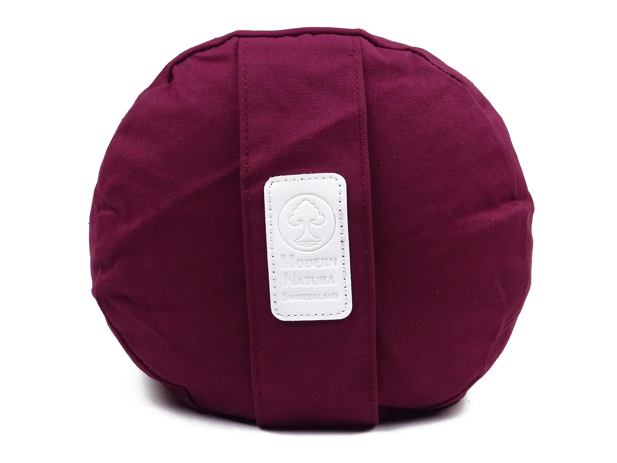 Yoga Set "Vino" - Yogakissen + Yogabolster (Bordeux Farbe / Weinrot)