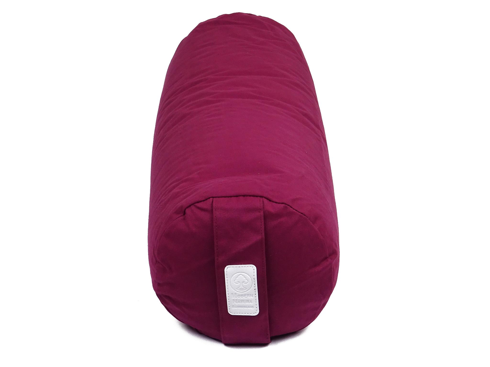 Yoga Set "Vino" - Yogakissen + Yogabolster (Bordeux Farbe / Weinrot)