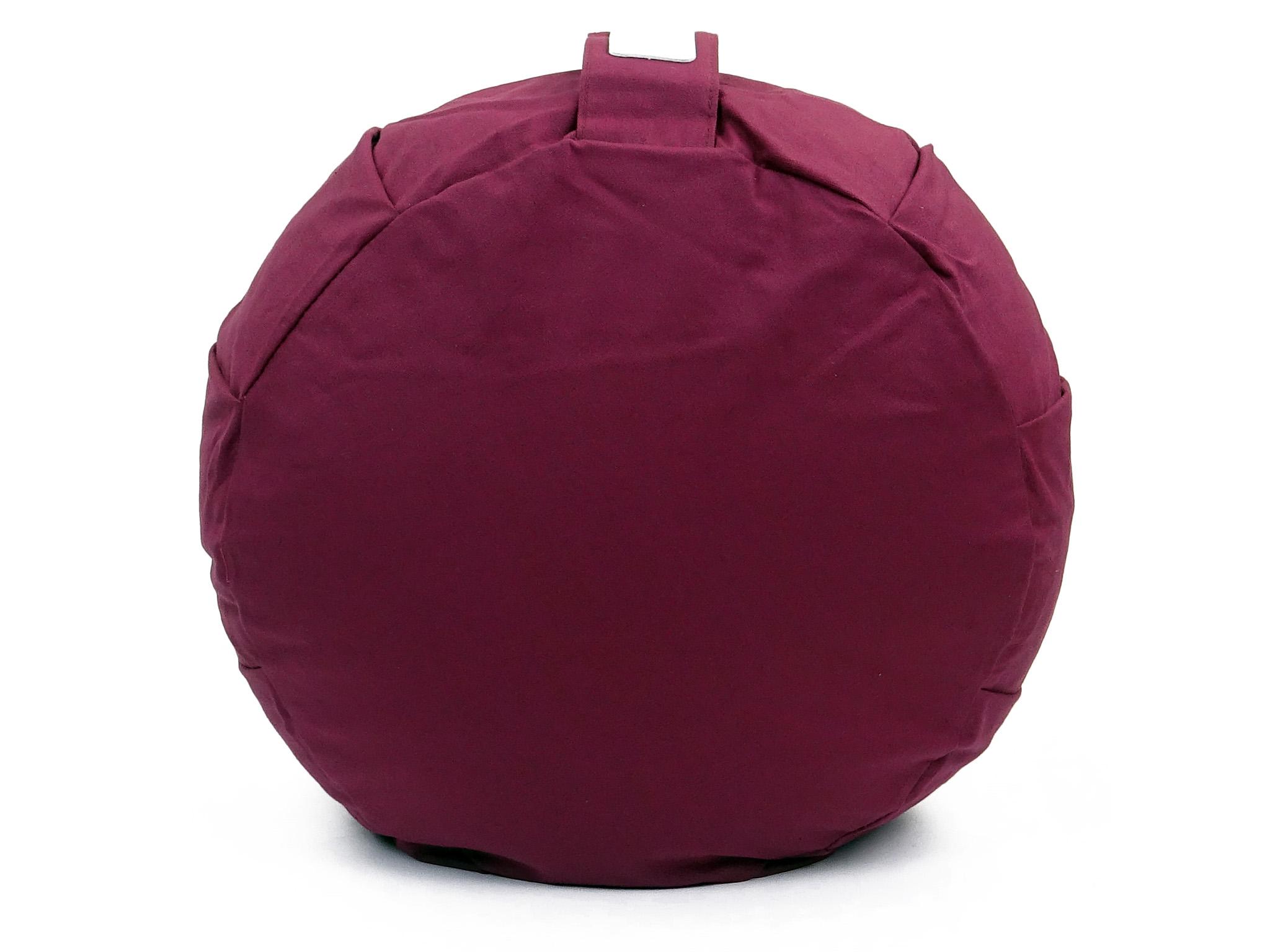 Yoga Set "Vino" - Yogakissen + Yogabolster (Bordeux Farbe / Weinrot)