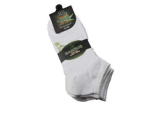 Bambus Sneaker Socken (9 Paar) - Unisex - Weiss - Sportlich