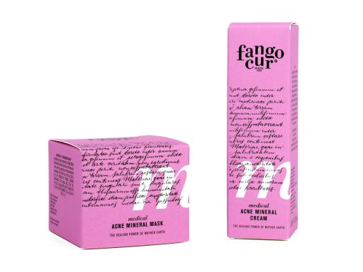 Fangocur Akne Set XL - Akne Mineral Maske + Mineral Creme N°4 - Gegen Pickel, Mitesser, Rosacea, Akne, Couperose, Furunkel, Abzesse & Hautunreinheiten