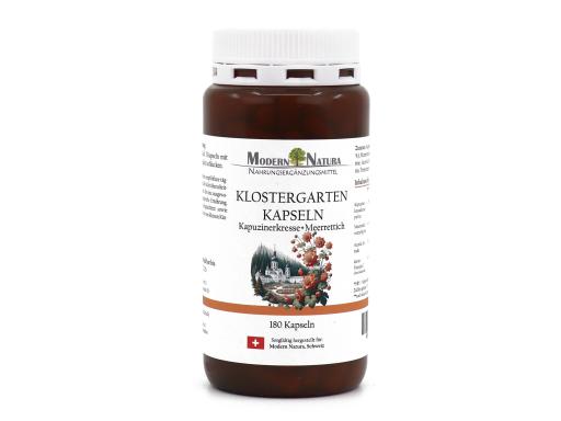 Klostergarten Kapseln - Kapuzinerkresse + Meerrettich (180 Kapseln)