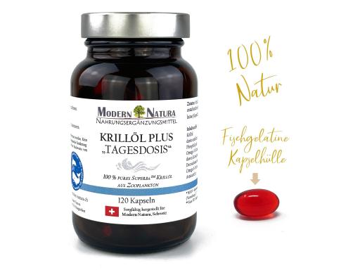 Krillöl-Plus - Mit hochdosierten Omega 3 Fettsäuren - 120 Kapseln