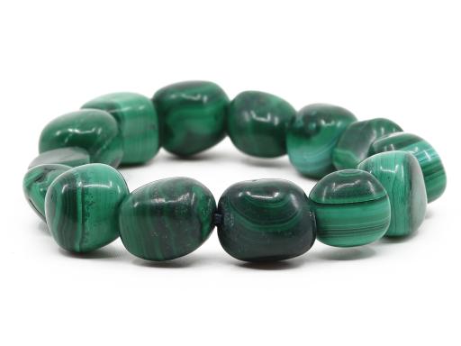 Malachit Nugget Edelstein /Heilstein Armband