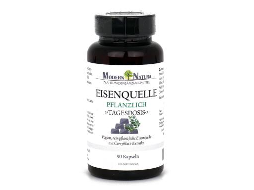 Eisenquelle Kapseln - Ihre Eisen "Tagesdosis" 21mg Kapseln (90 Stück) - Vegan & Glutenfrei