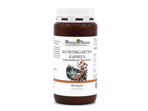 Klostergarten Kapseln - Kapuzinerkresse + Meerrettich (180 Kapseln)