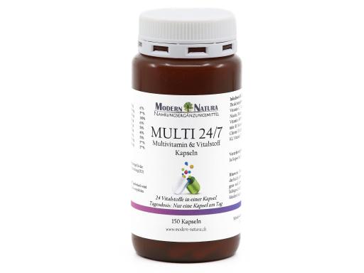 MULTI 24/7 Multivitamin & Vitalstoff Kapseln - 150 Kapseln - Nur 1 Kapsel am Tag