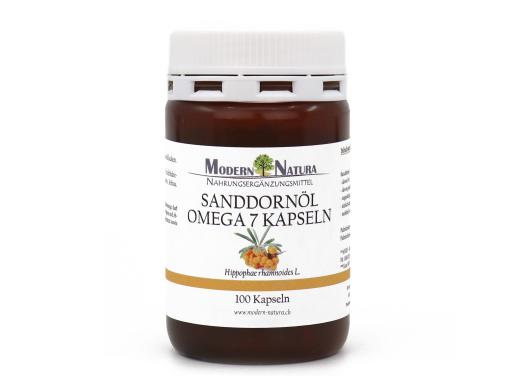 Sanddornöl - Omega 7 Kapseln (100 Kapseln) Mit 500 mg reinen Sanddornöl in jeder Kapsel