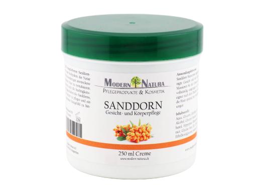 Sanddorn Hautpflege Creme - Für Gesicht und Körper - 250ml