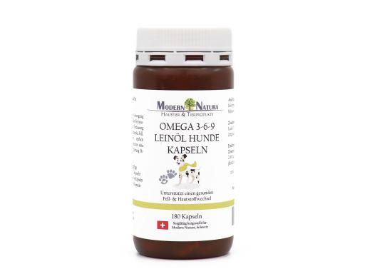 Omega 3-6-9 Leinöl Hunde Kapseln - 180 Stück