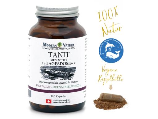 Tanit Men Active "Tagesdosis"  - 90 Kapseln, Vegan & Glutenfrei - Nur 1 Kapsel am Tag.