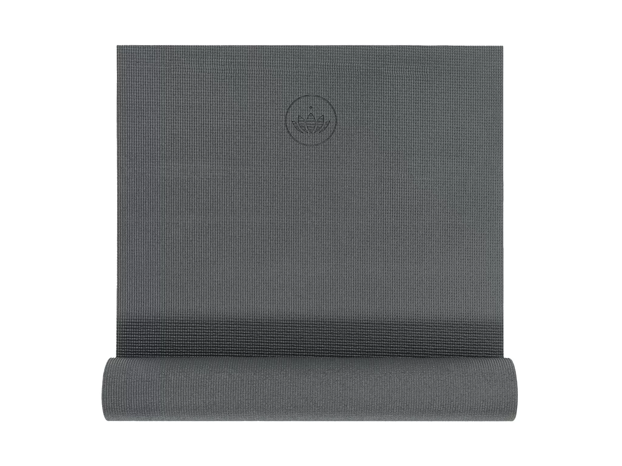 Yogamatte STUDIO in Anthrazit als weitere Produktansicht der 5 mm starken Yogamatte