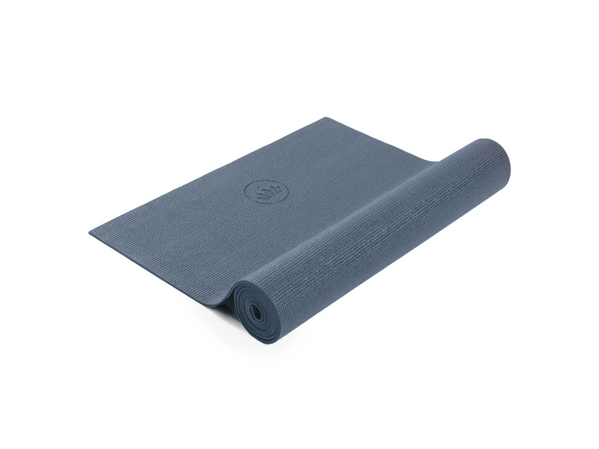 Yogamatte STUDIO in Blau als Produktansicht der rutschfesten Matte für Yogastunden