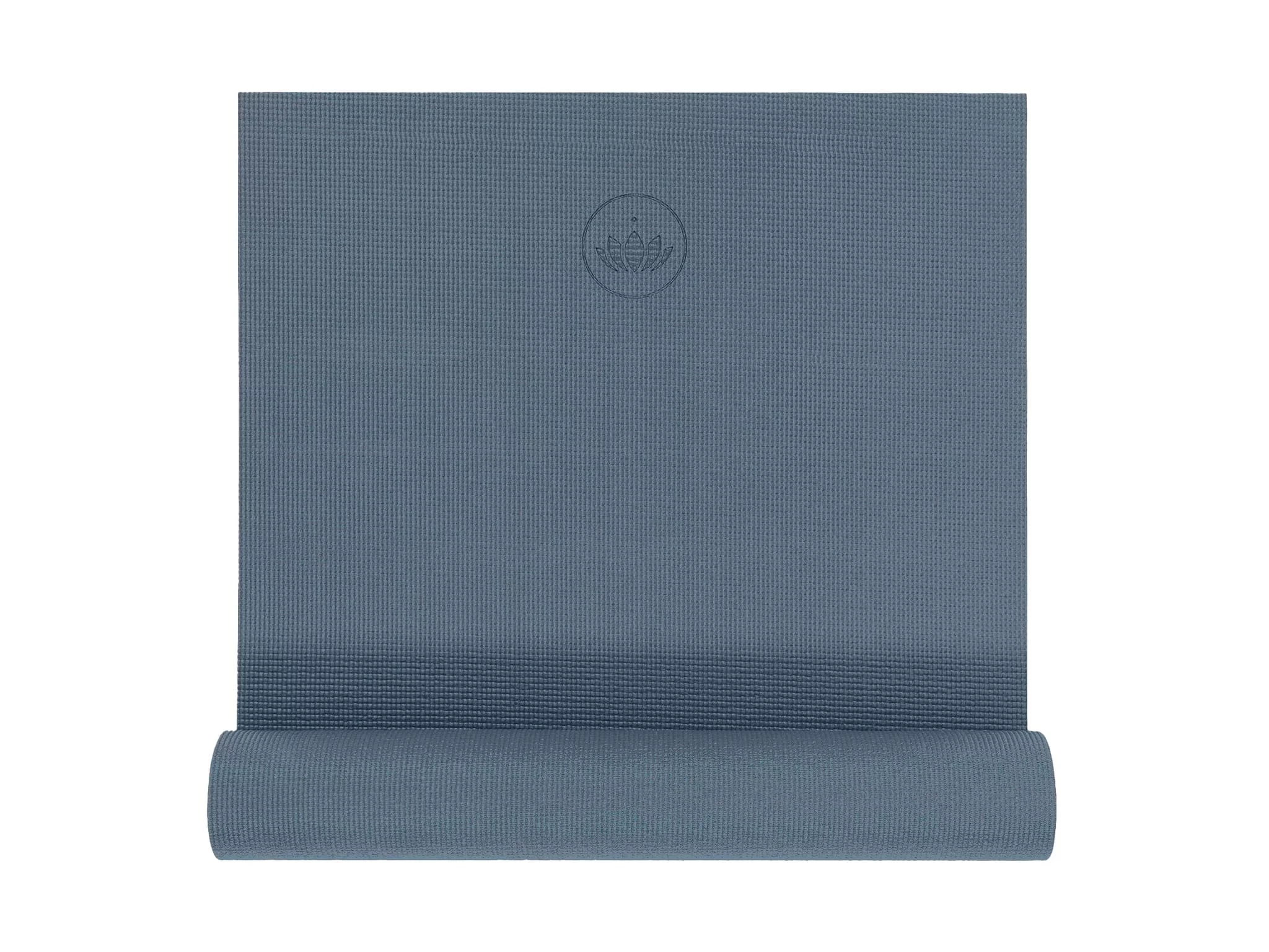 Yogamatte STUDIO in Blau als weitere Ansicht der leichten 5 mm Yogamatte