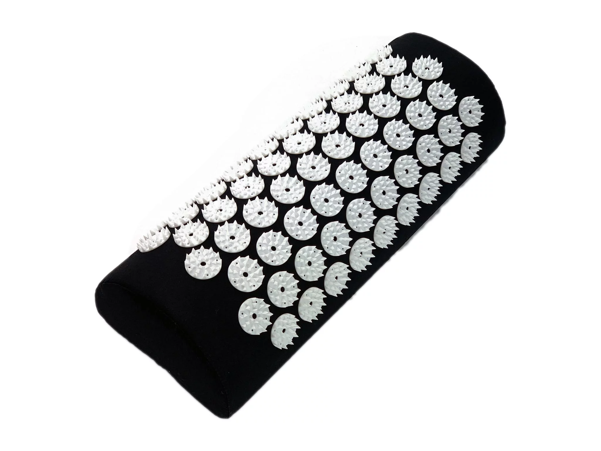 Set d'acupression Shizuka avec coussin noir et blocs d'acupression blancs