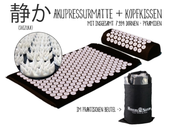 Set d'acupression Shizuka pack double avec tapis d'acupression et coussins dans une autre vue produit