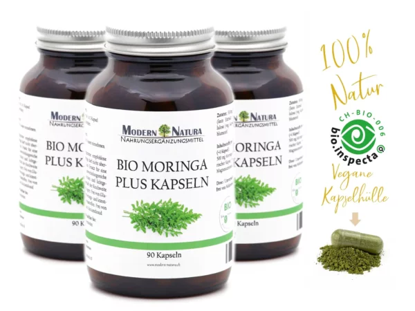 Capsule di Moringa Oleifera Tripack nella vista prodotto