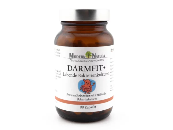 Darmfit PLUS capsules in glass, main view as per file name without supplied image