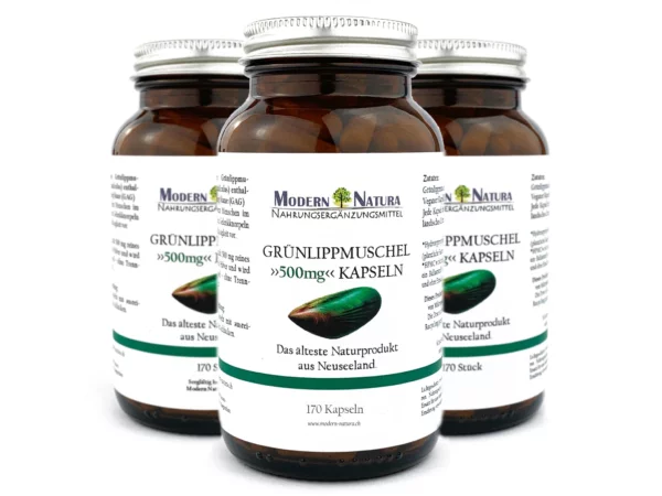 Grünlippmuschel Kapseln im Dreierpack aus einer weiteren Produktperspektive