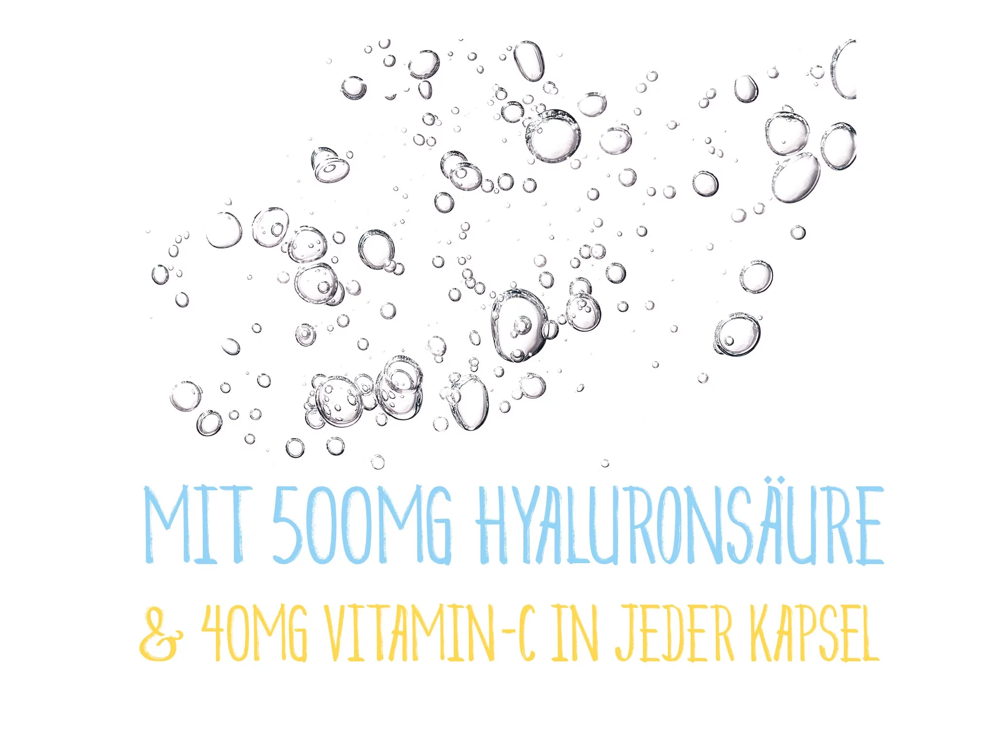 Capsule di acido ialuronico con vitamina C come ulteriore vista della confezione da 90 capsule