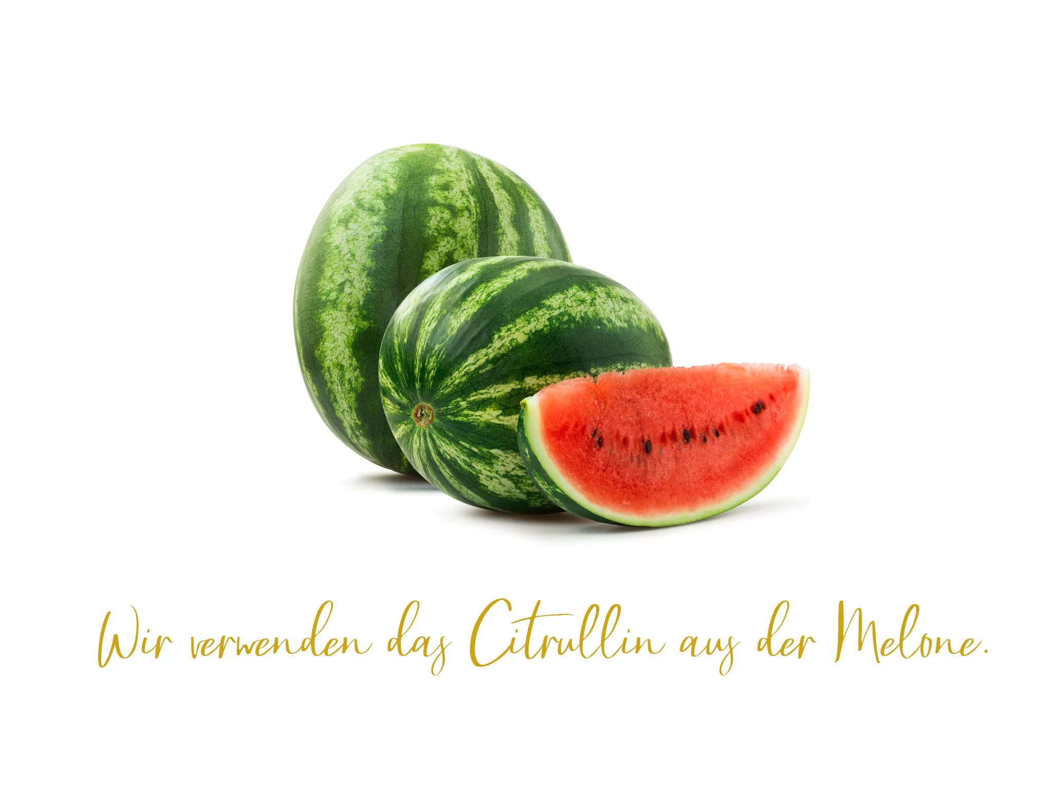 L-Arginin und L-Citrullin Kapseln mit Wassermelonenmotiv als Citrullin-Hinweis
