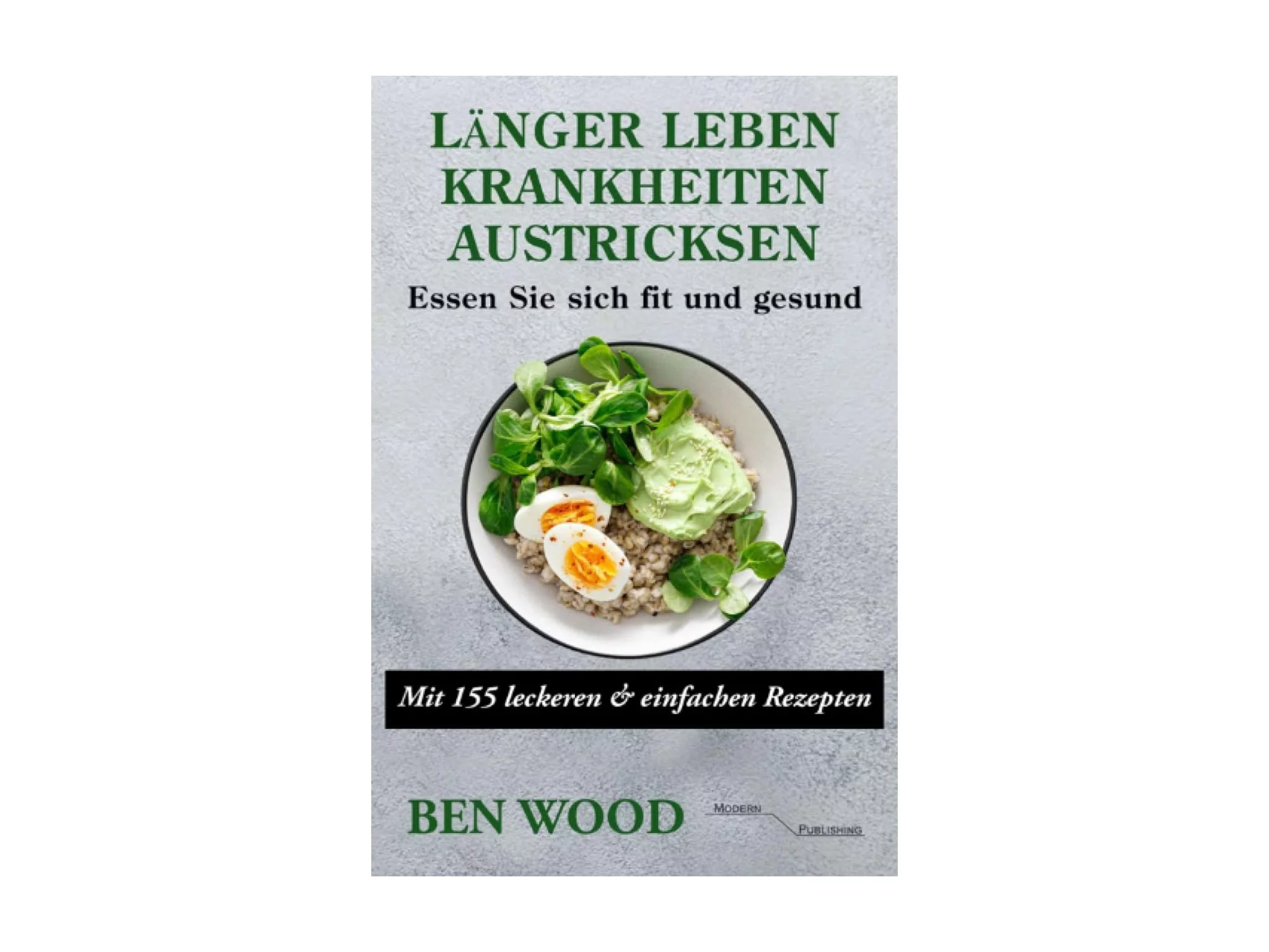 Live Longer Outsmarting Diseases book with a green title and a bowl of avocado, egg, and salad on the cover