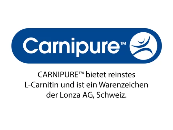 Lonza Carnipure L-Carnitin Kapseln mit Hinweis auf Lonza-Qualität gemäss Dateibezeichnung