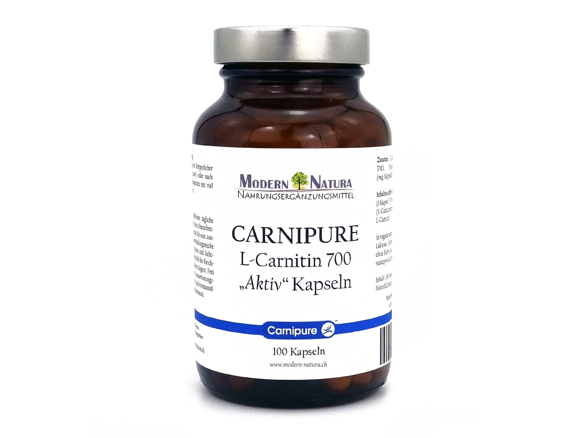 Carnipure L-Carnitin Kapseln im Einzelglas mit veganer Kapselhülle und 700 mg Inhalt