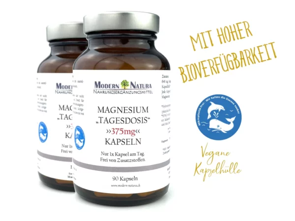 Magnesium Capsules Double Pack with two product jars in the main view