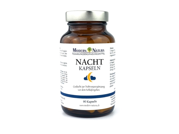 Gélules Nuit avec 100 gélules véganes et sans gluten dans une autre vue produit