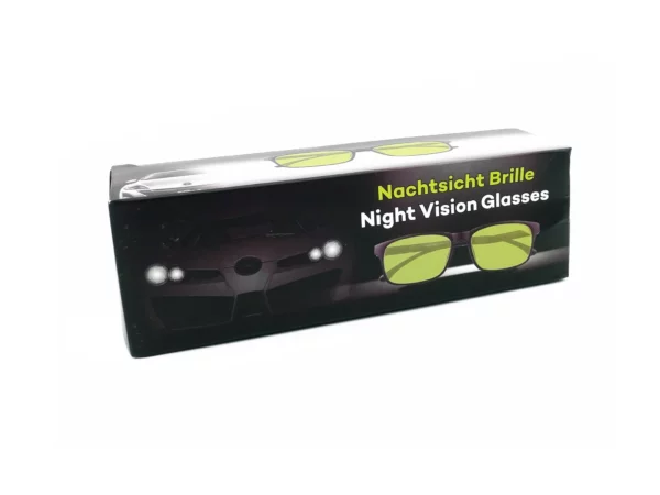 Nachtsichtbrille Faltschachtel mit Produktabbildung und Beschriftung Night Vision Glasses