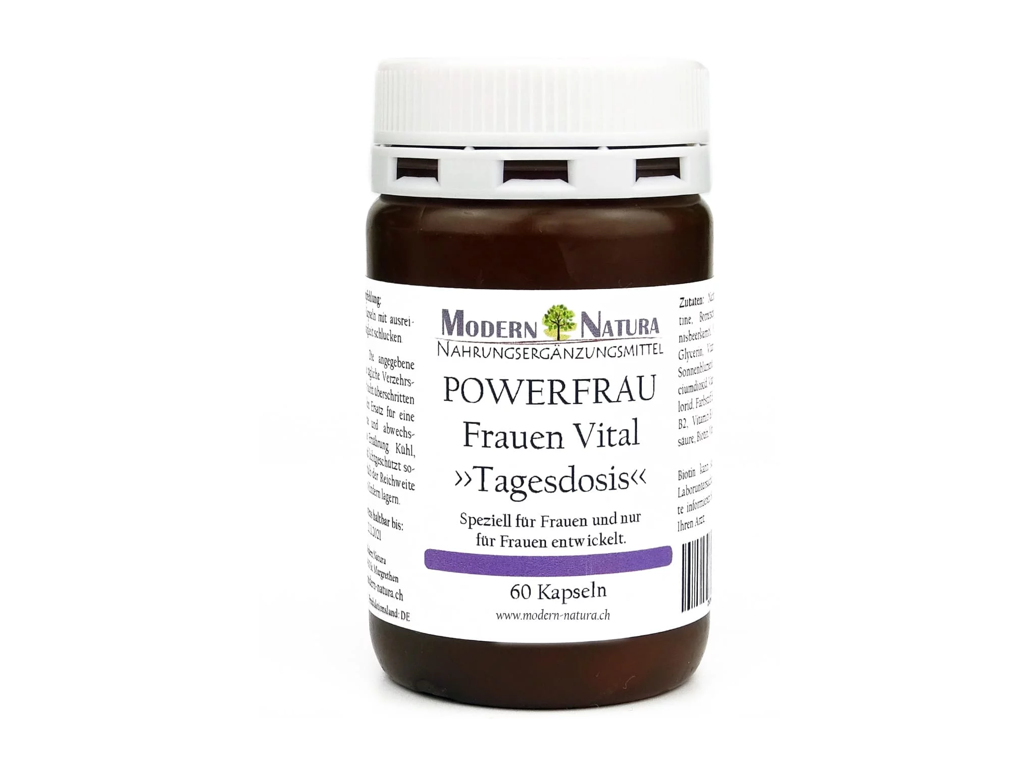 Powerfrau Women’s Capsules product view with 60 capsules for menopause