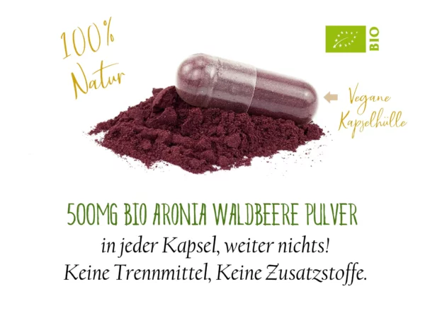 Ruhig Blut Duo Set mit Bio-Aronia-Waldbeere als Bestandteil des Kapselsets