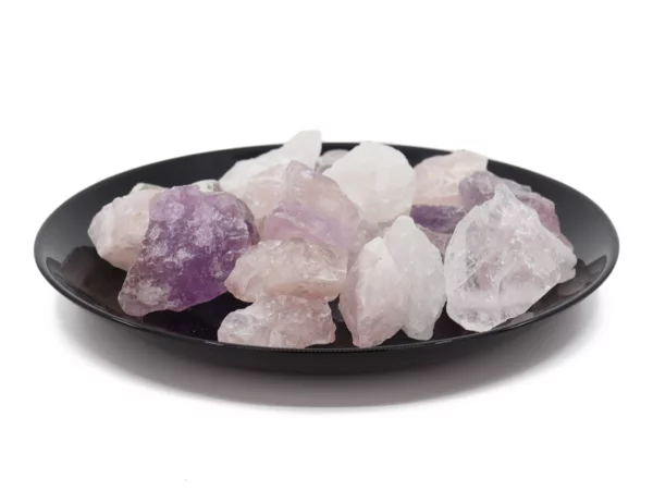 Wassersteine Grundmischung aus rosa, violetten und klaren Natursteinen
