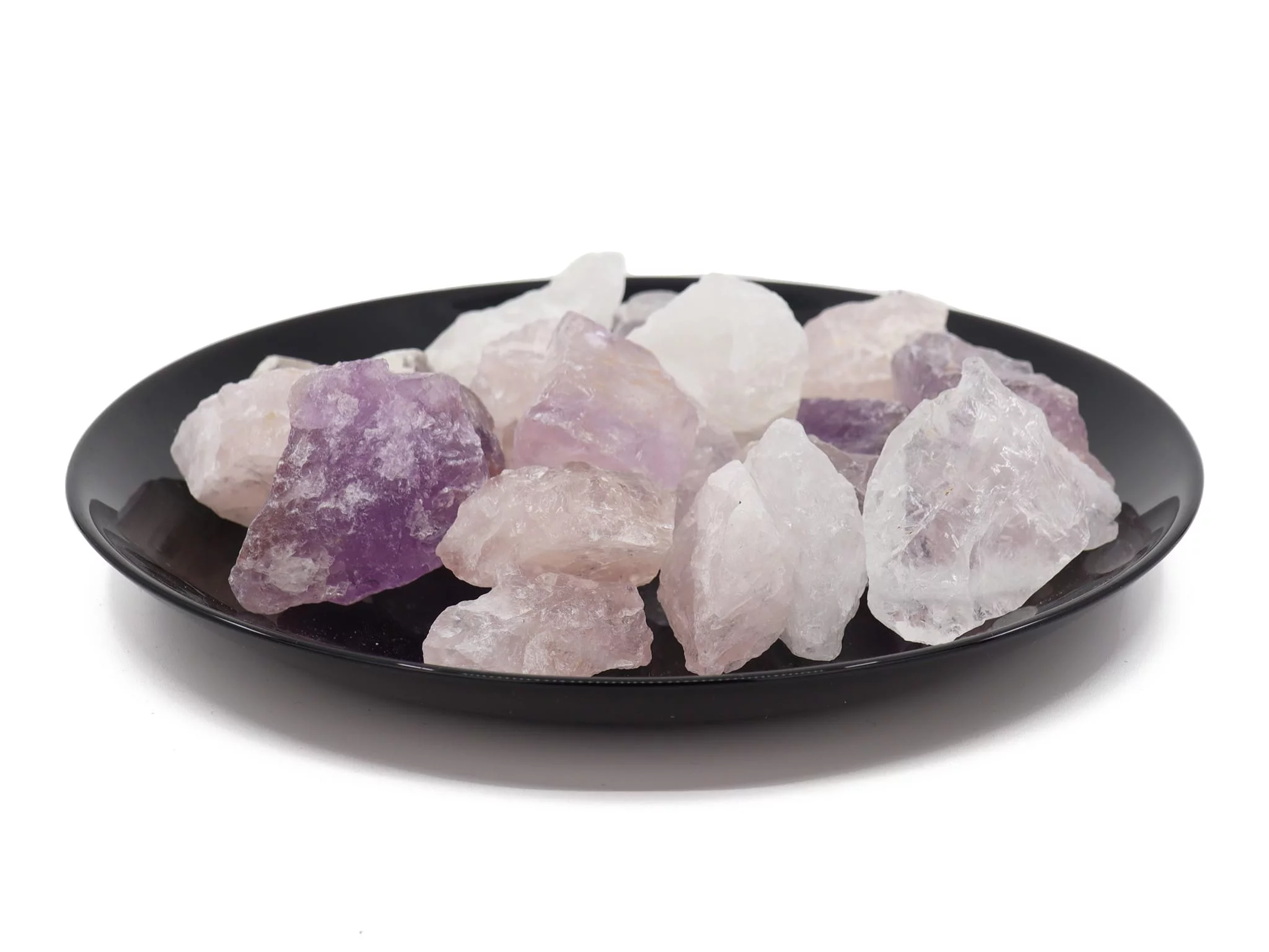 Water stone basic mix of pink, violet, and clear natural stones