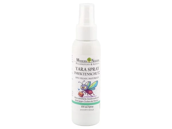 Yara spray antizecche e antizanzare per persone e cani, vista prodotto della bomboletta spray da 100 ml