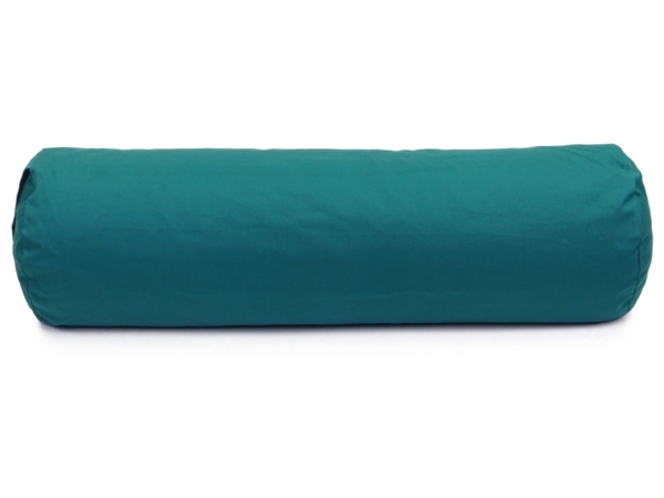 Yoga Bolster Forest Clearing in green as long side view on white background