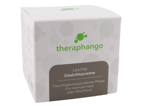 Light Face Cream with Natural Healing Clay, front of folding box