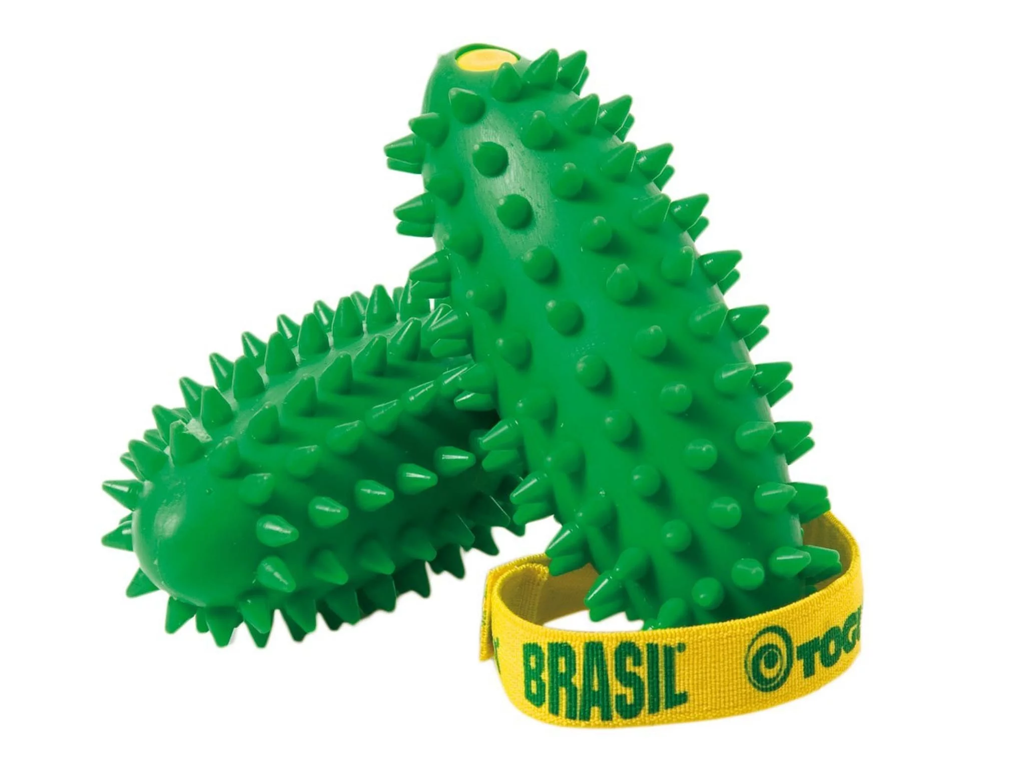 Togu Brasil Aqua Hand Trainer as a detailed view of the green Senso-nubs and strap